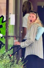 ELSA HOSK and Tom Daly Out for Coffee in Pasadena 08/07/2021