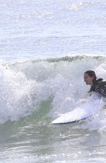 ELSA PATAKY and Chris Hemsworth Out Surfing in New South Wales 08/25/2021