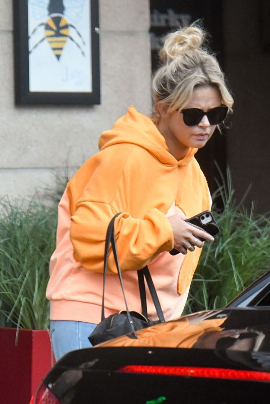 EMILY ATACK Leaves Her Hotel in Manchester 08/15/2021