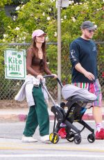 EMILY RATAJKOWSKI and Sebastian Bear-McClard Out with Their Baby in Los Angeles 08/22/2021