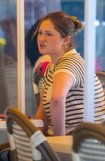 EMMA KENNEY Out for Lunch at Sunset Plaza in West Hollywood 08/05/2021
