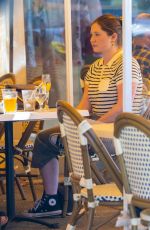 EMMA KENNEY Out for Lunch at Sunset Plaza in West Hollywood 08/05/2021