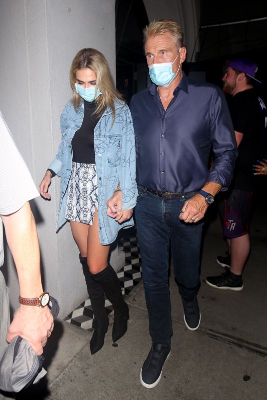 EMMA KROKDAL and Dolph Lundgren at Craig