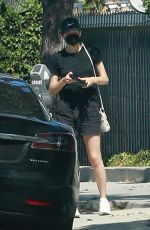 EMMY ROSSUM Shopping at Balayage By Gigi Boutique Salon in West Hollywood 08/28/2021