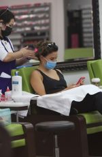 EVA LONGORIA Out for Coffee after Getting Her Nails Done in Beverly Hills 08/23/2021