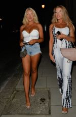 EVE and JESS GALE Night Out in London 08/25/2021
