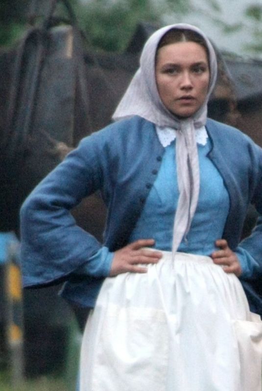 FLORENCE PUGH on the Set of The Wonder in Wicklow 08/15/2021