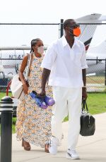 GABRIELLE UNION and Dwyane Wade Board a Private Jet in Martha