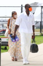 GABRIELLE UNION and Dwyane Wade Board a Private Jet in Martha