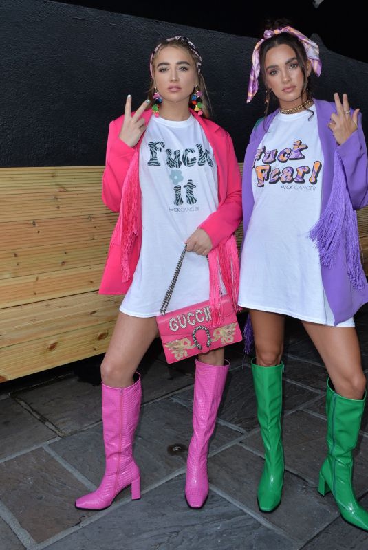 GEORGIA HARRISON and BELLA KEMPLEY at Nasty Gal FVCK Cancer Event in Essex 08/27/2021