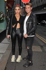 GEORGIA HARRISON at San Carlo Restaraunt in Manchester 08/16/2021