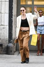 GIGI HADID Out in New York 08/28/2021