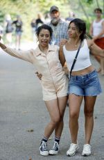 GINA RODRIGUEZ and LIZA KOSHY on the Set of Players in Brooklyn 08/02/2021