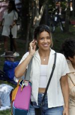 GINA RODRIGUEZ and LIZA KOSHY on the Set of Players in Brooklyn 08/02/2021