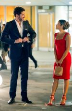 GINA RODRIGUEZ and LIZA KOSHY on the Set of Players in New York 08/05/2021