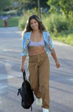 GINA RODRIGUEZ on the Set of Players in Brooklyn 08/26/2021