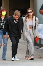 HAILEY and Jusin BIEBER Arrives for a Churc Service in Beverly Hills 08/25/2021