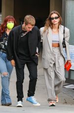 HAILEY and Jusin BIEBER Arrives for a Churc Service in Beverly Hills 08/25/2021