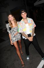 HAILEY and Justin BIEBER at a Dinner Date in Beverly Hills 08/24/2021