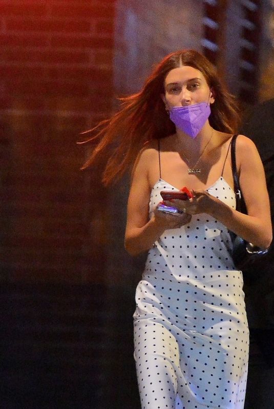HAILEY BIEBER Night Out in New York 08/18/2021