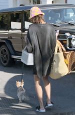 HAILEY BIEBER Out with Her Dog in Santa Barbara 08/06/2021