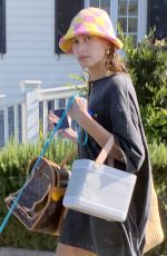 HAILEY BIEBER Out with Her Dog in Santa Barbara 08/06/2021
