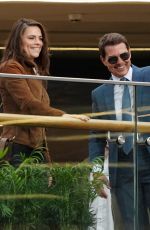 HAYLEY ATWELL and Tom Cruise on the Set of Mission Impossible 7 in Grand Central Shopping Centre in Birmingham 08/24/2021