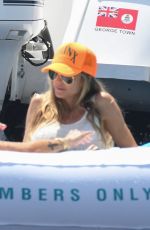 HEIDI and LENI KLUM in Bikinis at a Yacht in Capri 07/31/2021