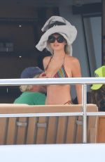 HEIDI and LENI KLUM in Bikinis at a Yacht in Capri 07/31/2021