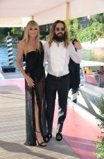 HEIDI KLUM and Tom Kaulitz Out in Venice 08/29/2021