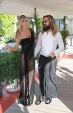 HEIDI KLUM and Tom Kaulitz Out in Venice 08/29/2021