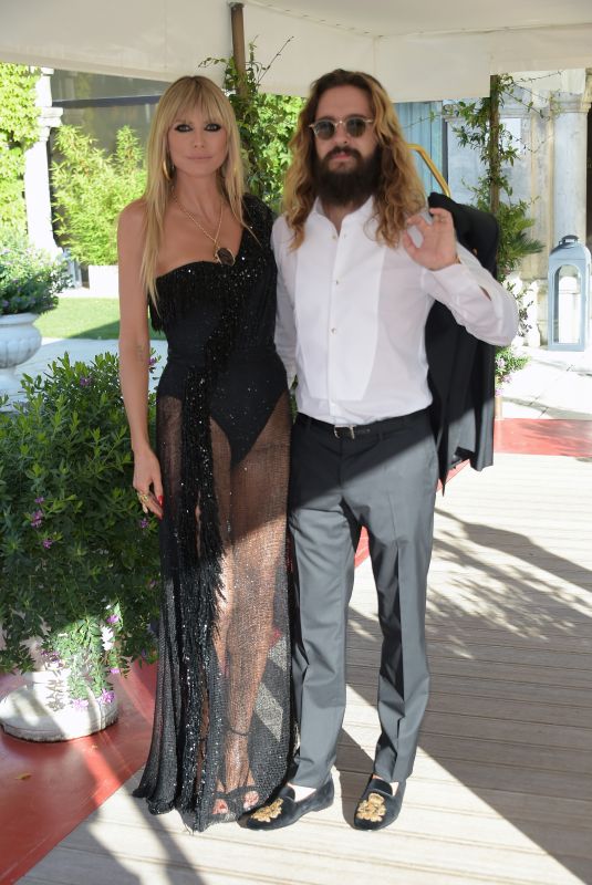 HEIDI KLUM and Tom Kaulitz Out in Venice 08/29/2021
