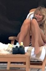 HEIDI KLUM in Bikini at a Boat in Capri 08/03/2021