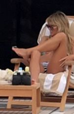 HEIDI KLUM in Bikini at a Boat in Capri 08/03/2021