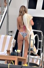 HEIDI KLUM in Bikini at a Boat in Capri 08/03/2021