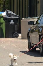 HEIDI MONTAG Out with Her Dog in Los Angeles 08/17/2021