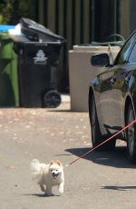 HEIDI MONTAG Out with Her Dog in Los Angeles 08/17/2021