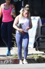 HILARY DUFF at Workout Session at a Gym in Los Angeles 08/06/2021