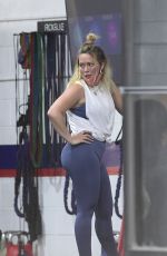 HILARY DUFF at Workout Session at a Gym in Los Angeles 08/06/2021