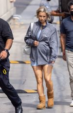 ILIZA SHLESINGER Arrives at Jimmy Kimmel Live in Los Angeles 08/25/2021