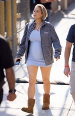 ILIZA SHLESINGER Arrives at Jimmy Kimmel Live in Los Angeles 08/25/2021