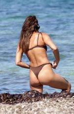 IRINA SHAYK in Bikini at a Beach in Ibiza 08/06/2021