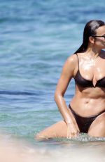 IRINA SHAYK in Bikini at a Beach in Ibiza 08/06/2021