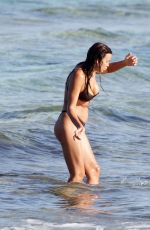 IRINA SHAYK in Bikini at a Beach in Ibiza 08/06/2021