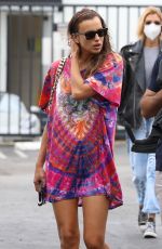 IRINA SHAYK Out and About in Los Angeles 08/18/2021
