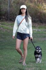 JAMIE CHUNG Out with her Dog in Los Angeles 08/24/2021