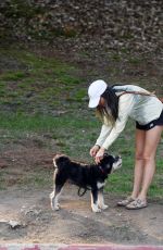 JAMIE CHUNG Out with her Dog in Los Angeles 08/24/2021