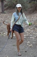 JAMIE CHUNG Out with her Dog in Los Angeles 08/24/2021