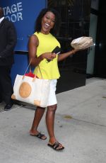 JANAI NORMAN Leaves Good Morning America in New York 08/30/2021