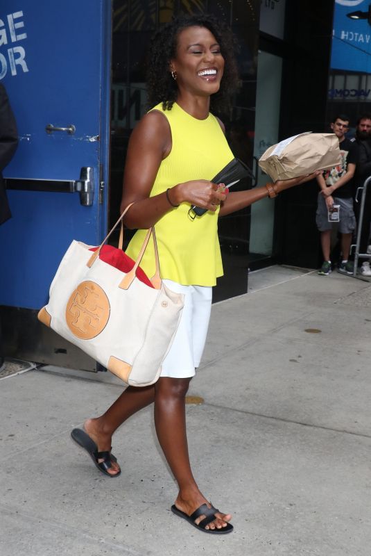 JANAI NORMAN Leaves Good Morning America in New York 08/30/2021